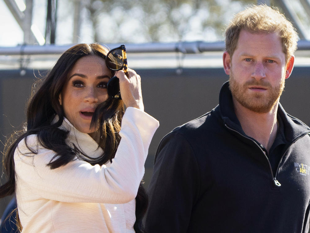 Prince Harry and Meghan Markle, Duke and Duchess of Sussex pictured on April 17, 2022.