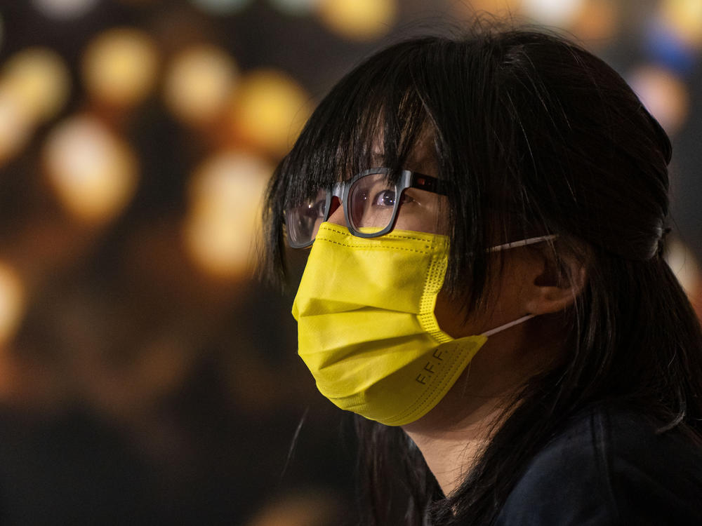 Hong Kong Alliance in Support of Patriotic Democratic Movements of China Vice Chairwoman Chow Hang-tung speaks during a press conference on Sept. 5, 2021 in Hong Kong.