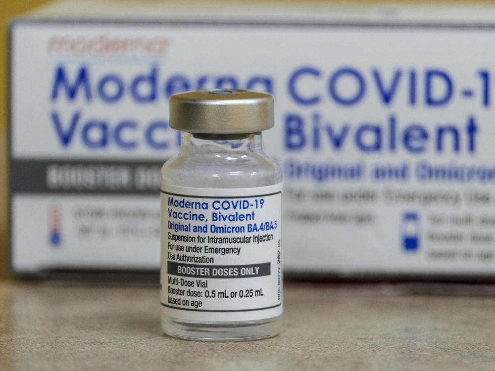 A vial of the Moderna's COVID-19 vaccine, Bivalent. Though the shots are free to pretty much anyone who wants one in the U.S. as long as federal stockpiles hold out, the next update of the vaccine might be costly for some people who lack health insurance.