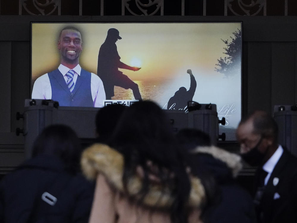 Mourners arrive to the funeral service for Tyre Nichols, at Mississippi Boulevard Christian Church on Wednesday, Feb. 1, 2023, in Memphis, Tenn. The City of Memphis announced the investigation into Nichols' death has been concluded, announcing an additional 20 hours of video footage will be released Wednesday.