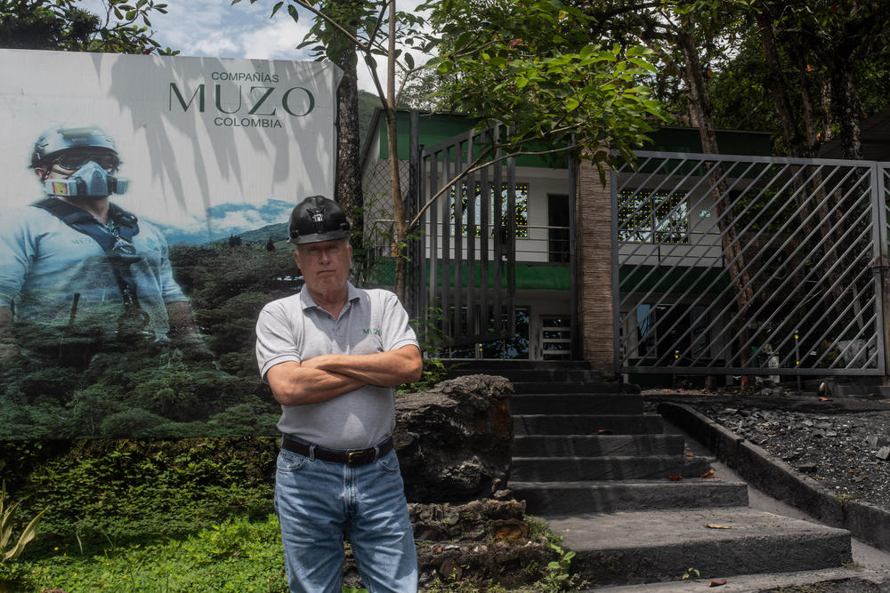 Charles Burgess, 67, has served as a Marine and U.S. diplomat and says he put together a group of U.S. investors to purchase the mine near Muzo. 