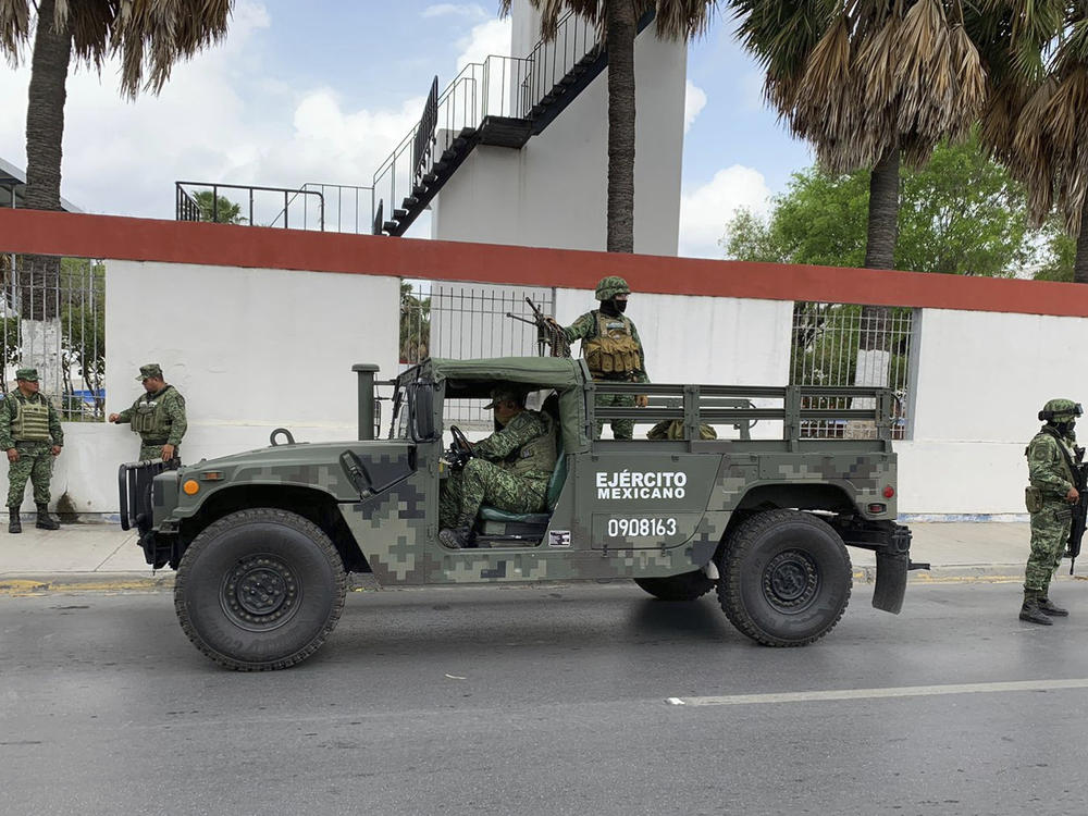 Mexican soldiers are seen preparing for a search mission for the kidnapped U.S. citizens in Matamoros earlier this week. Two of the Americans were killed, and Mexican authorities returned their bodies to the U.S. on Thursday.