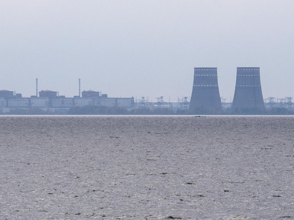 Ukraine's Zaporizhzhia Nuclear Power Plant, pictured here in October, has operated with emergency power sources six times since Russia's offensive started.