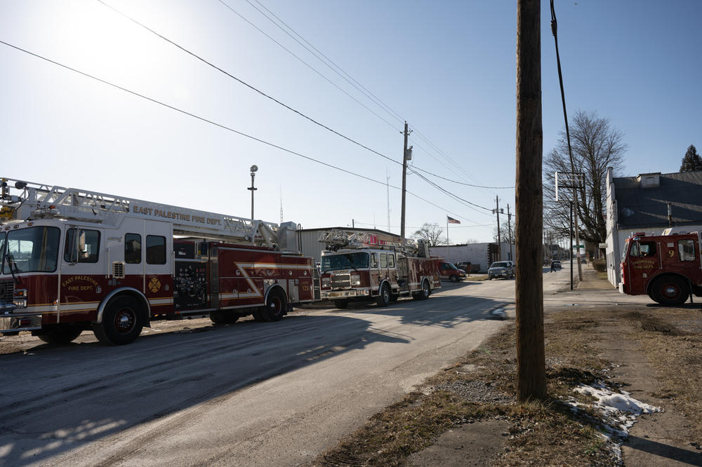 East Palestine employs one full-time firefighter. Other fire departments from surrounding areas provided assistance on the night of the accident.