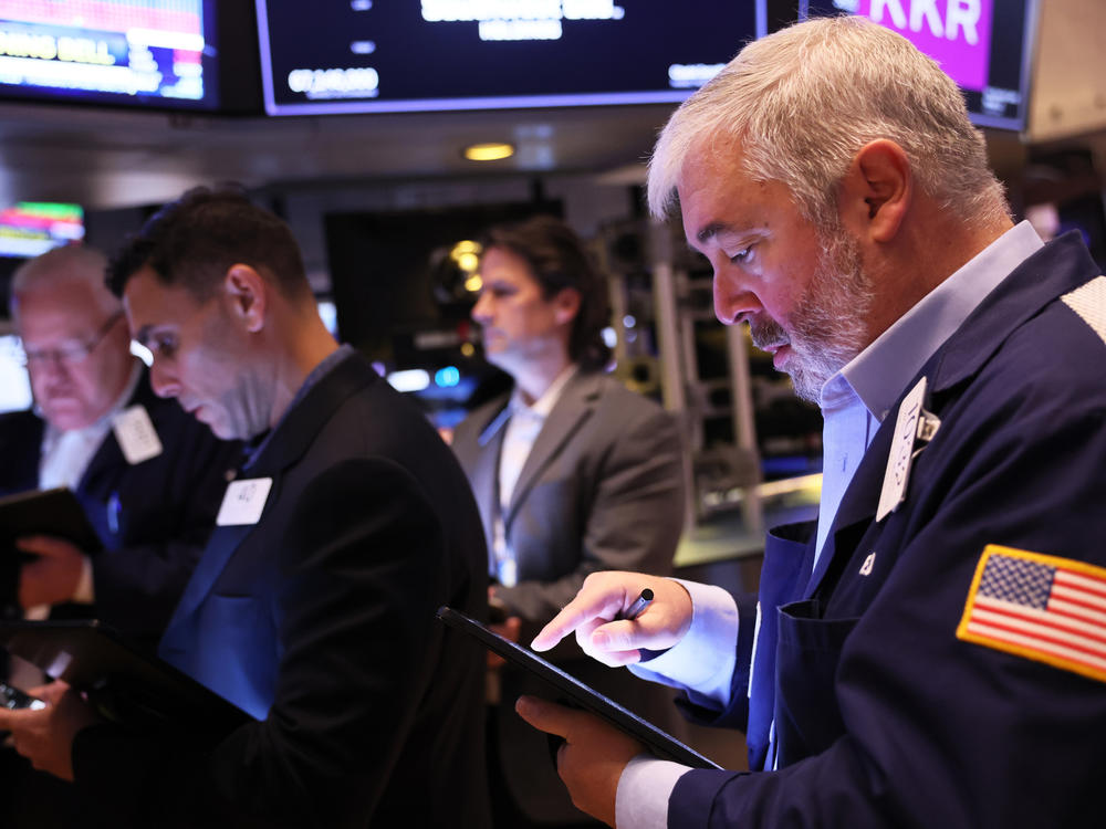 Traders work on the floor of the New York Stock Exchange in New York City on March 8, 2023. Bank shares, especially the regional and smaller ones, have continued to tumble even after regulators took emergency action to shore up confidence in the financial system.