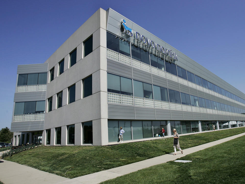 This April 24, 2008, file photo shows the former North American headquarters of Novo Nordisk Inc., in Plainsboro, N.J. The Danish drugmaker will start slashing some U.S. insulin prices up to 75% next year, following a path set earlier this month by rival Eli Lilly.