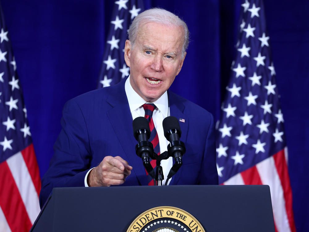 President Biden announced a new executive order in Monterey Park, Calif. Tuesday that he says will increase the number of background checks and provide support for communities impacted by gun violence.