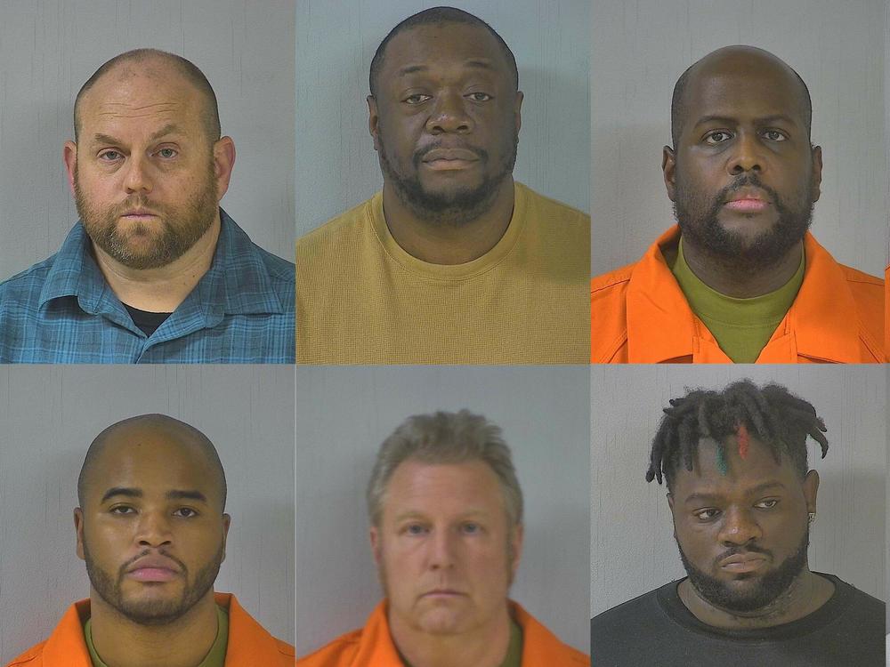 Charged with second-degree murder in the death of Irvo Noel Otieno were: <strong>(top row, from left)</strong> Henrico County Sheriff's Deputies Bradley Disse, Brandon Rodgers, Dwayne Bramble, Tabitha Levere, Jermaine Branch <strong>(bottom row, from left)</strong>, Kaiyell Sanders and Randy Boyer, Central State Hospital workers Darian Blackwell, Sadarius Williams and Wavie Jones.