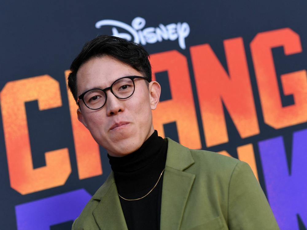 Director Jingyi Shao arrives for the launch event of Disney's <em>Chang Can Dunk</em>.