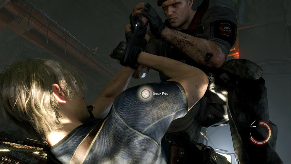 Leon battles Major Jack Krauser in a climactic new redesigned boss fight.