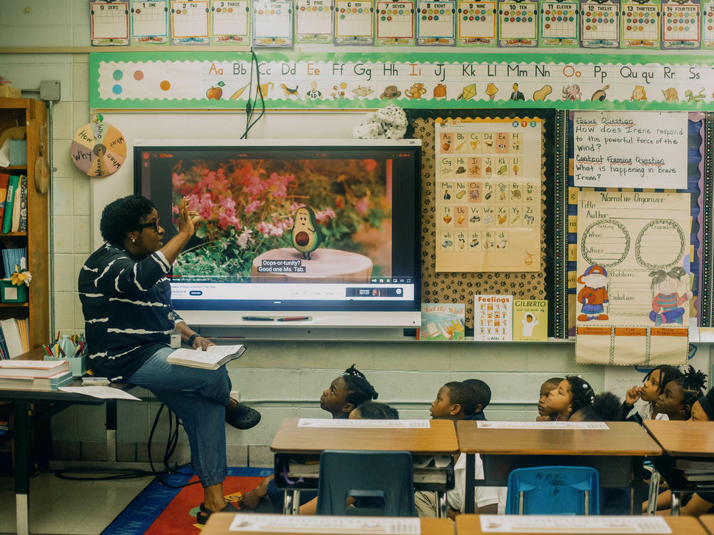First-grade teacher Kimberly Pate is 52 and worked for nearly two decades as a classroom assistant. She is a student in the Mississippi Teacher Residency where she'll get a master's degree plus dual certification in elementary and special education, all for free.
