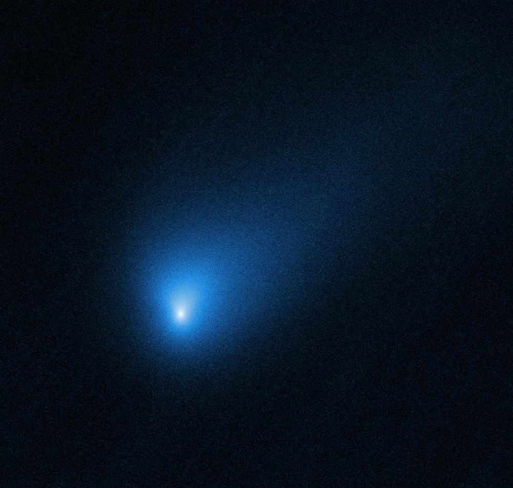 This Hubble Space Telescope shows comet 2I/Borisov, the second known interstellar visitor. Unlike 'Oumuamua, which looked like a rock, this looked more like a traditional comet.
