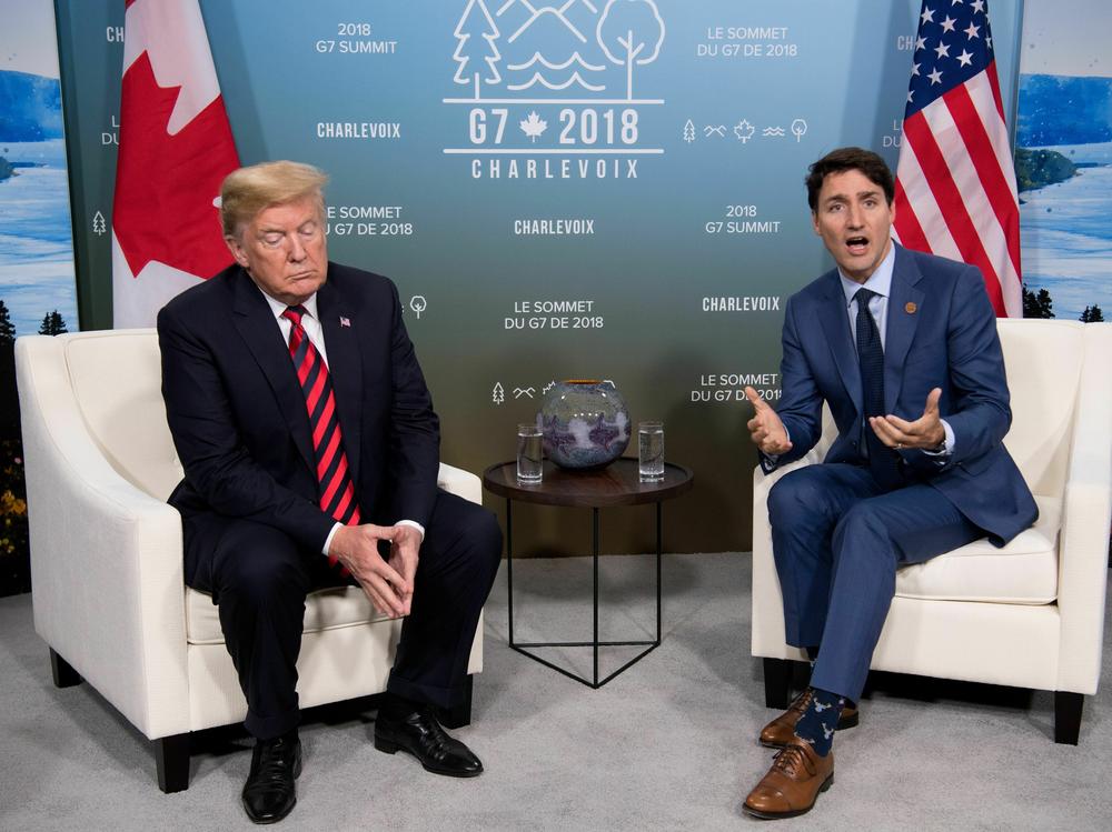 Former President Donald Trump made it to Canada once for a G-7 summit in 2018. Trump called Trudeau 