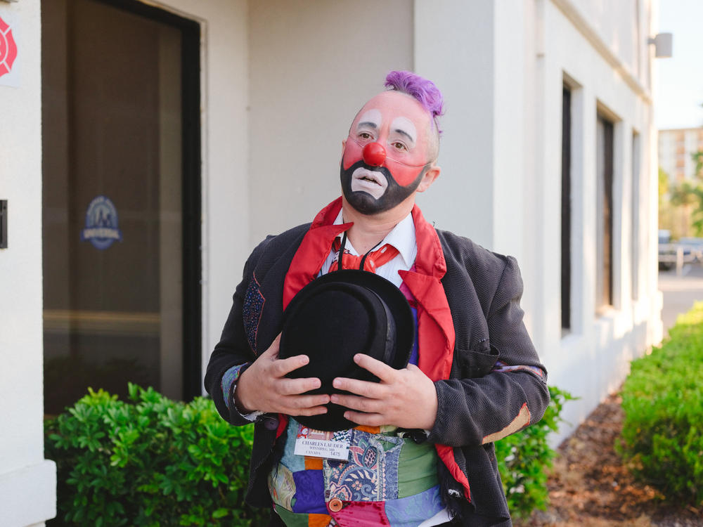 Charles Lauder at the World Clown Association, Orlando, Florida.