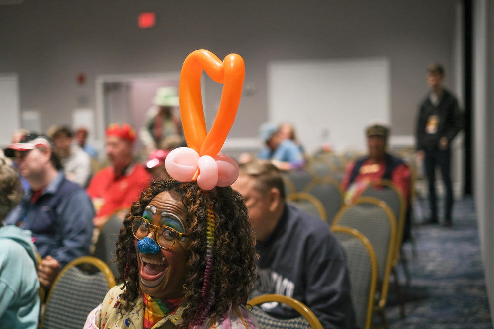 Kynisha Ducre dressed as Daisy the Clown.