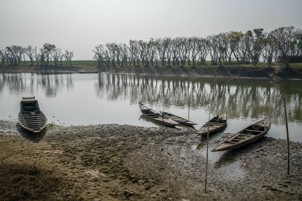 Riverboats are the primary mode of transportation in the region of Sunamganj in northern Bangladesh. This village of Golabari is a two hour boat ride from the nearest paved road.