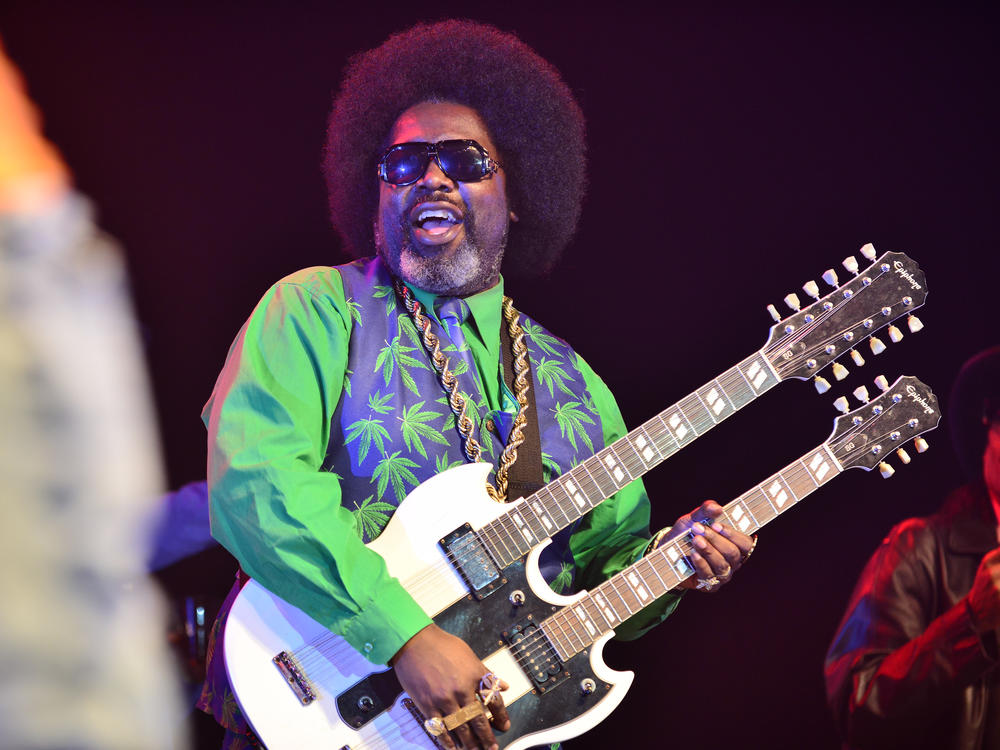 Afroman, pictured performing in 2018, made music videos featuring home video footage of a police raid of his house last year. Now some of the officers are suing him, and he plans to countersue.