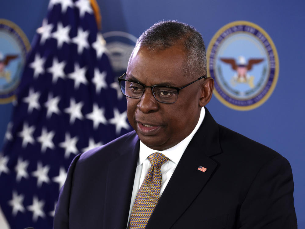 U.S. Secretary of Defense Lloyd Austin speaks during a press conference at the Pentagon last week.