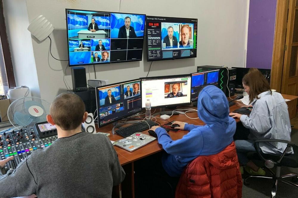 February Morning operates from a studio in Kyiv, the Ukrainian capital, and broadcasts on YouTube. It claims 10 million viewers a week, 60 percent of them in Russia.