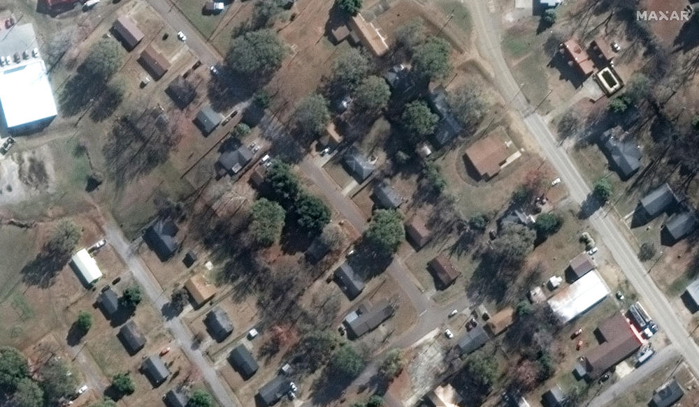 BEFORE: Tornado homes along Walnut and Mulberry Street, Rolling Fork, Miss. on Dec. 27, 2022.