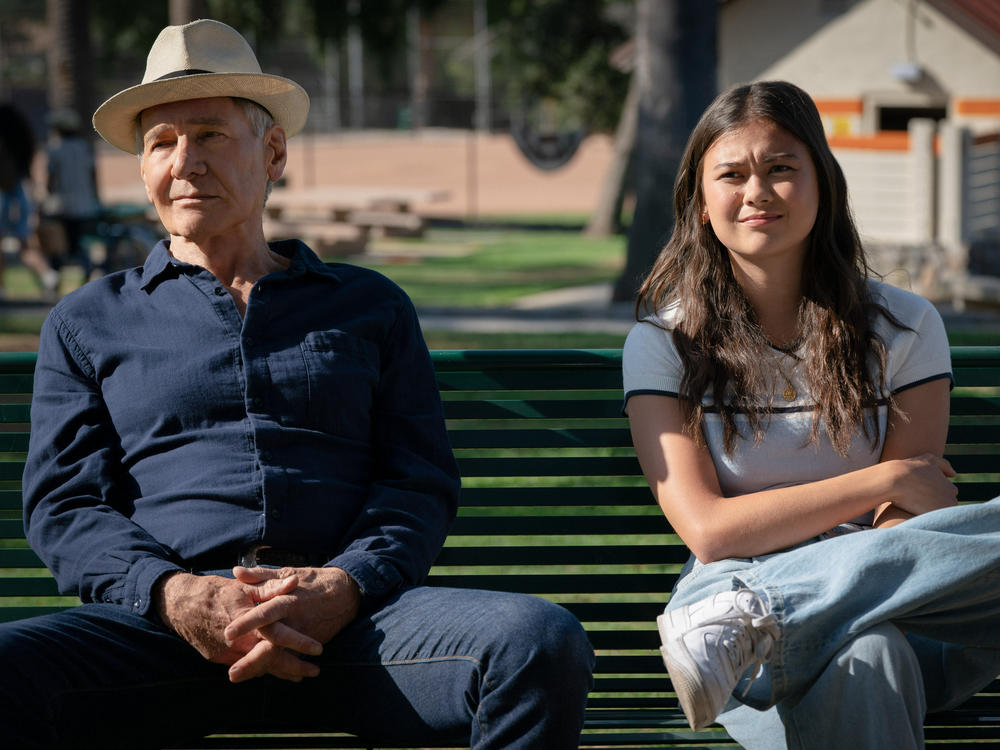 Harrison Ford and Lukita Maxwell star in the Apple TV+ series <em>Shrinking</em>.