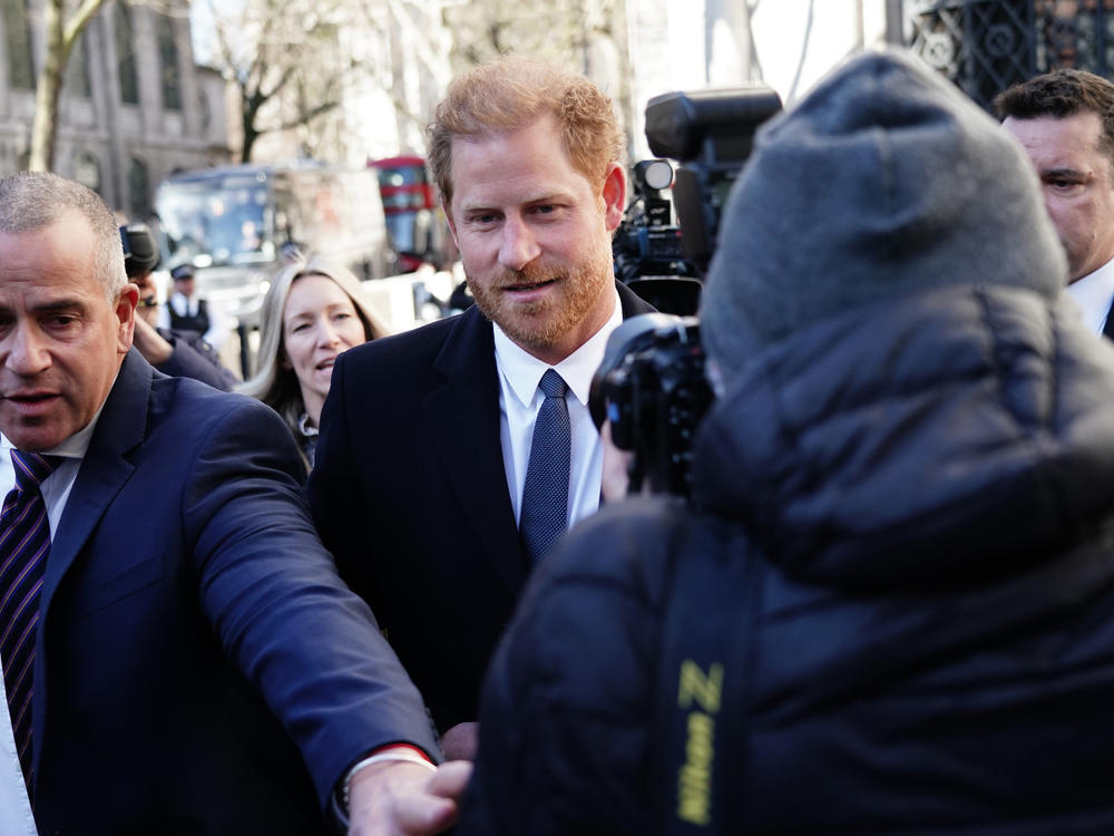 The Duke of Sussex arrives at the Royal Courts Of Justice, central London, ahead of a hearing on Monday.