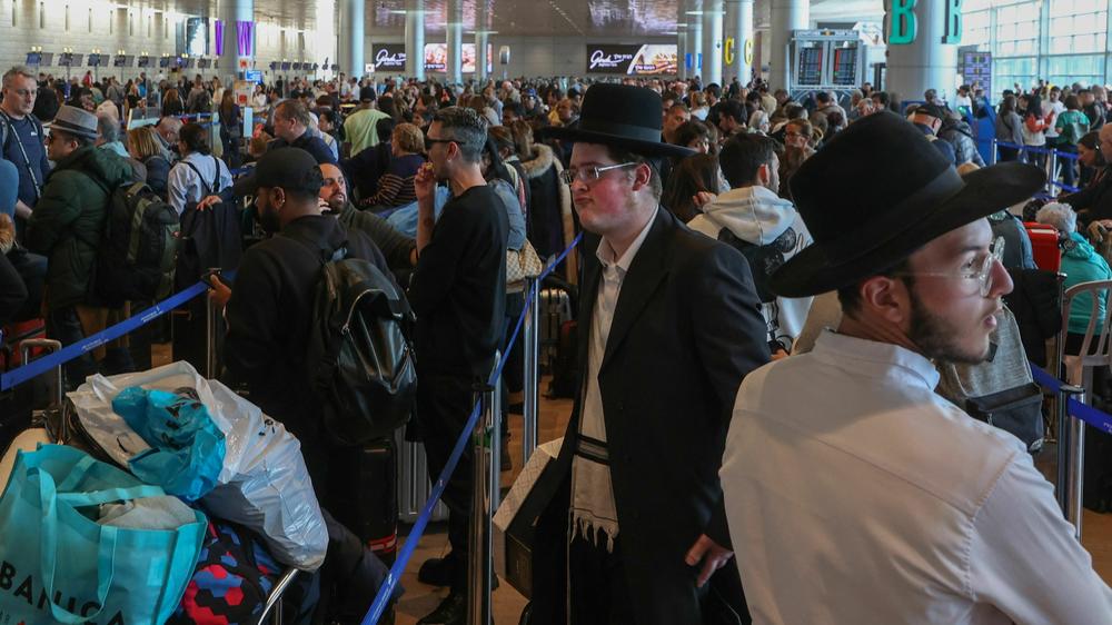 A protest strike snarled traffic at Israel's Ben Gurion International airport near Tel Aviv on Monday, leaving passengers waiting to hear word about their flights.