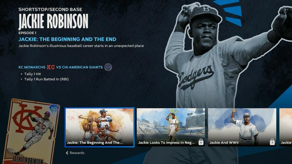 Storylines mode explores key moments in the life of Jackie Robinson.