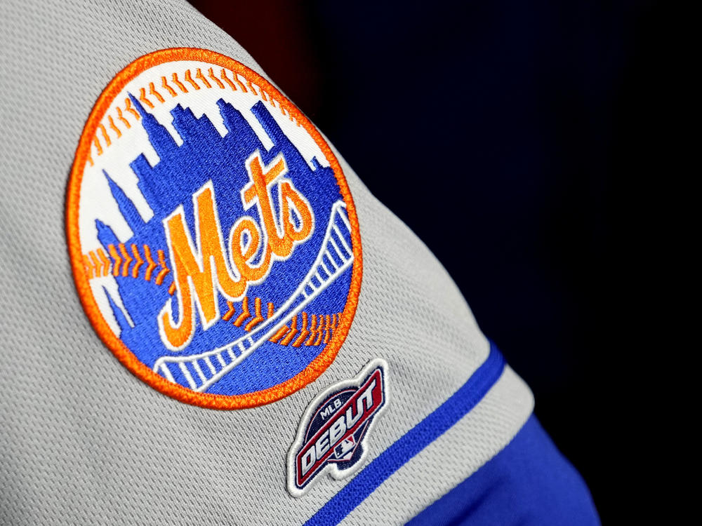 New York Mets' Kodai Senga of Japan wears a Debut patch on his uniform before an opening day baseball game against the Miami Marlins, Thursday, March 30, 2023, in Miami.