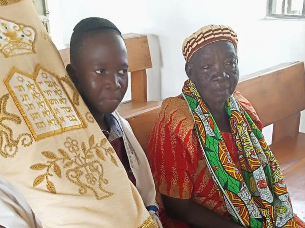 Members of Uganda's Abayudaya Jewish community in the village of Mbale.