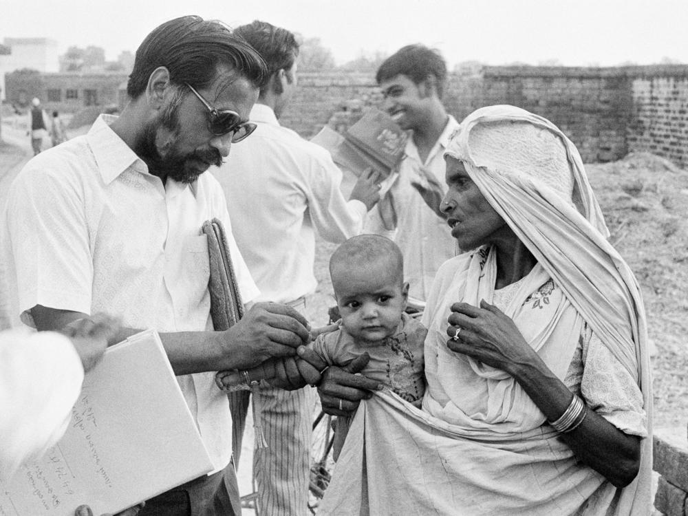 The World Health Organization led this measles vaccination campaign in India in 1974 — reflecting its mission 