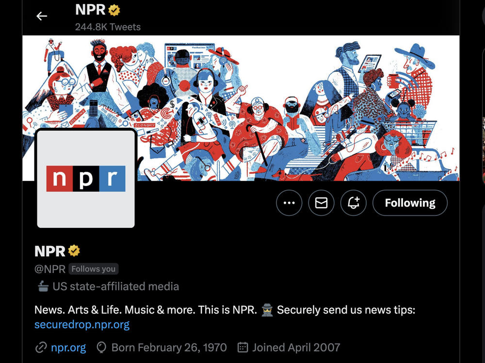 Twitter CEO Elon Musk acknowledged a change in NPR's status on the social media platform he owns that now designates the news outlet as 