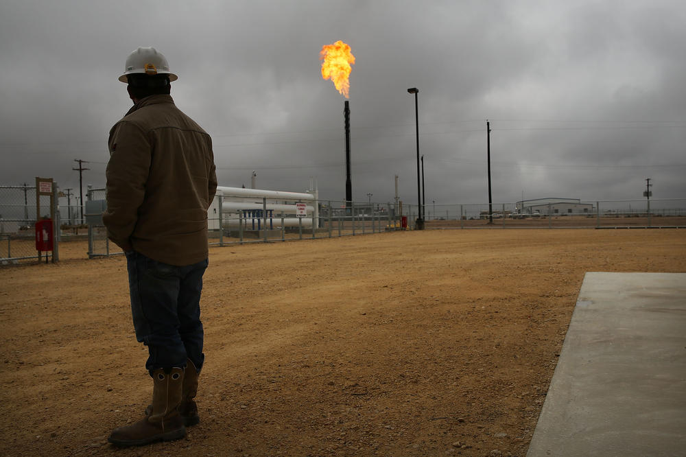 Flared natural gas is burned off in Texas. Chubb recently said it'll require oil and gas clients to reduce emissions of methane, a greenhouse gas and the main component of natural gas. However, shareholder activists say many oil and gas companies already have plans to cut methane emissions, and that it's unclear what impact Chubb's policy will have.