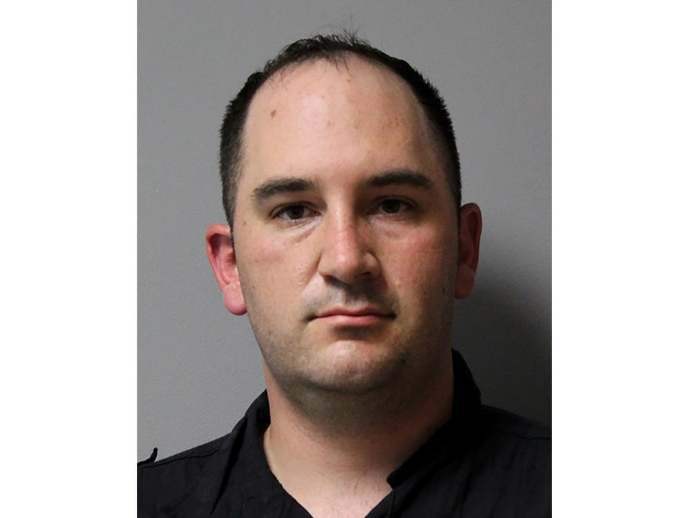 This booking photo provided by the Austin, Texas, Police Department shows U.S. Army Sgt. Daniel Perry. Perry was convicted of murder for fatally shooting an armed protester in 2020, a Texas jury ruled Friday.