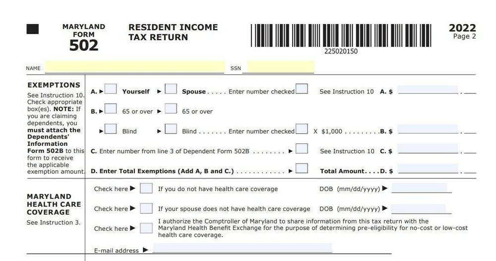 In Maryland — and several other states — 2022 tax forms include a checkbox to allow the state comptroller to share income information with the state's health benefits arm in order to prequalify people for low or no cost health care.