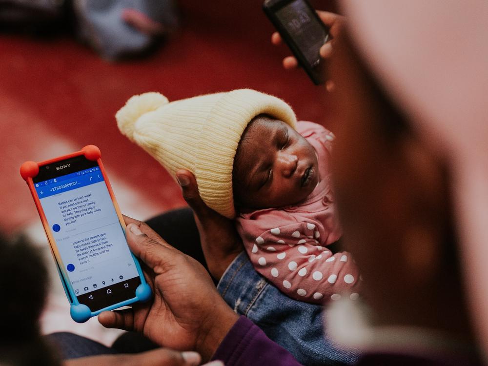 A program called MomConnect fields questions via mobile phone about pregnancy and babies. It started in South Africa and now is offered in other countries in sub-Saharan Africa and in Bangladesh, Indonesia and Timor-Leste as well.