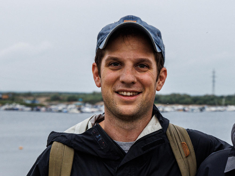 Journalist Evan Gershkovich, seen here on July 24, 2021, is scheduled to face trial on alleged espionage charges in Russia in May.