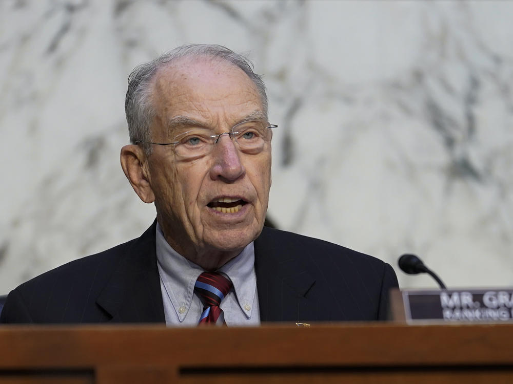 Sen. Chuck Grassley, R-Iowa, during a Senate Judiciary Committee oversight hearing on Sept. 29, 2022, on Capitol Hill in Washington, D.C.