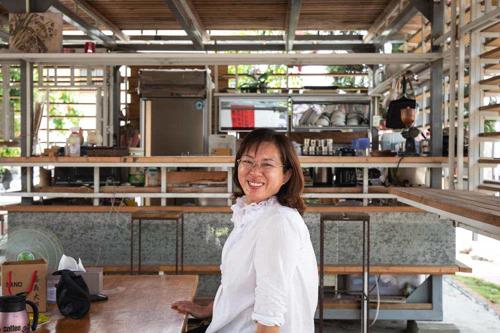 Zhang Meixue is the head of one a farmer's association in southern Tainan county, once one of the island's prime rice-growing areas. 