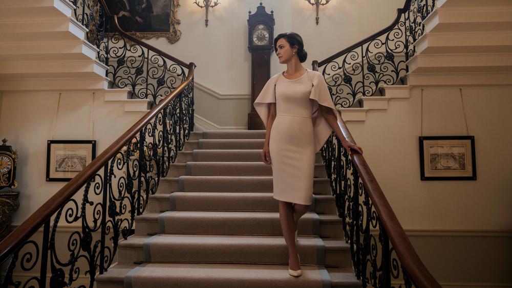 Nobody ever said an ambassador like Kate (Keri Russell) can't look great coming down a flight of stairs.