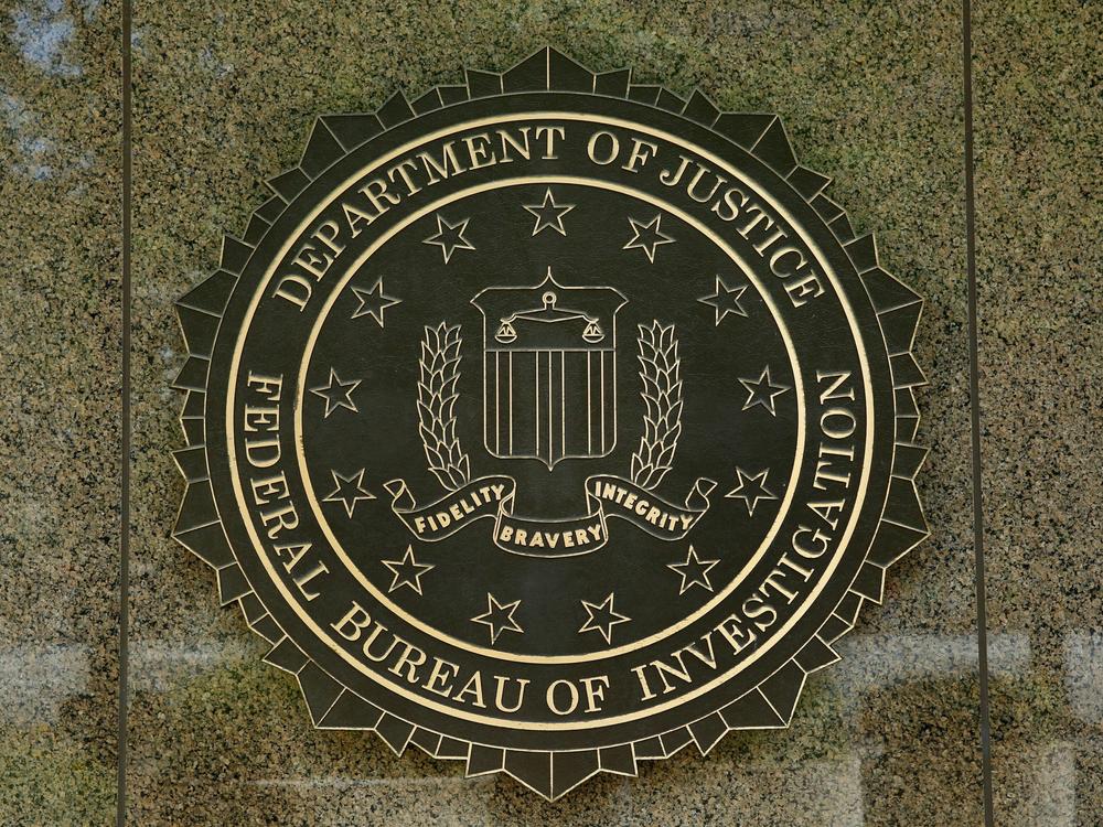 The FBI seal is seen outside the headquarters building in Washington, D.C. in 2016.