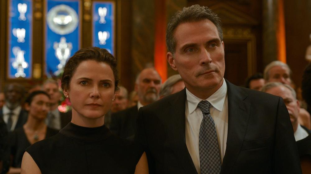Kate and her husband Hal (Rufus Sewell) are forced to adjust their dynamic for a situation in which she's in the lead.