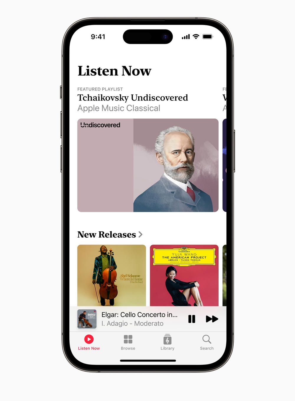 A sample of the Apple Classical app experience.