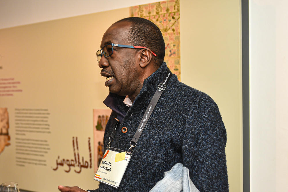 Michael Onyango of Kenya, founder of a group that helps connect people to jobs: 