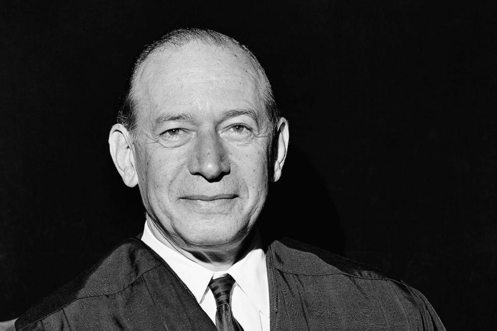 Former Associate Justice Abe Fortas of the Supreme Court poses in his judicial robes in Washington D.C., June 26, 1968.