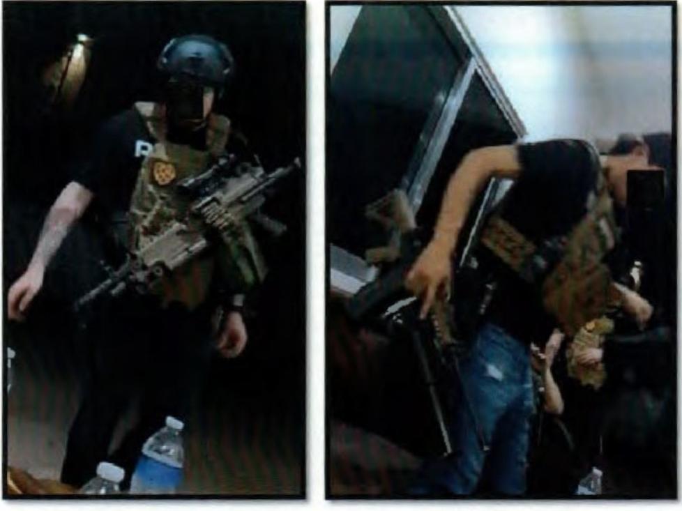 New U.S. Justice Department indictments contain this image of armed gang members allegedly associated with the Chapitos network of the Sinaloa cartel.
