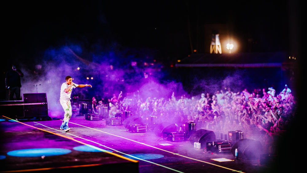 A Boogie wit da Hoodie performs at Coachella.