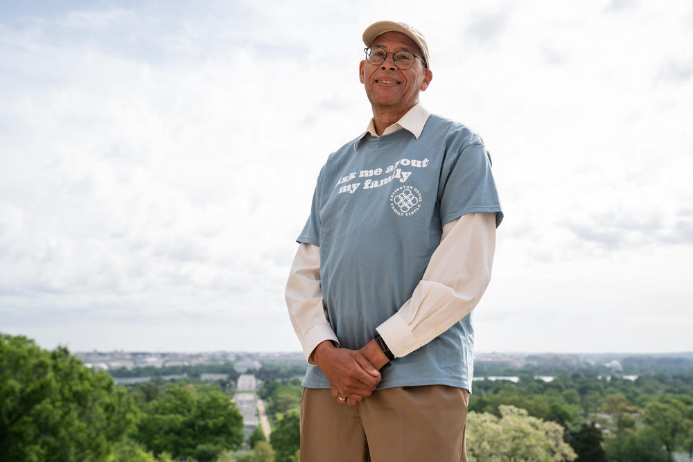 Finding Our Voice organizer Stephen Hammond was among the participants at Saturday's Arlington House reunion. 