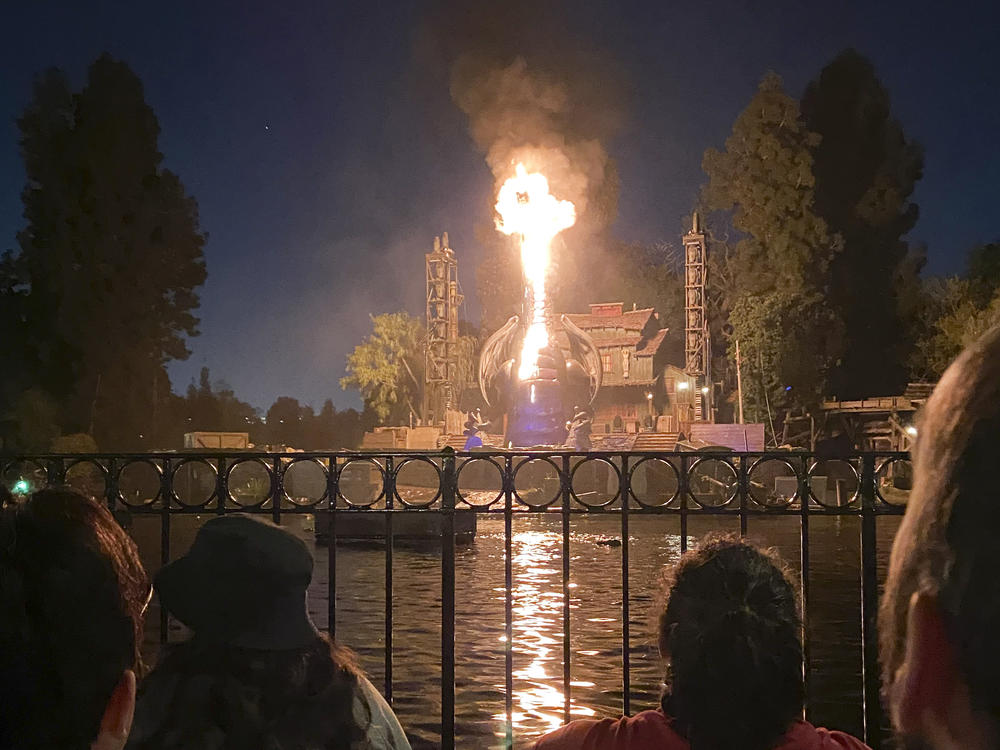 This photo courtesy of Shawna Bell shows a fire during the 