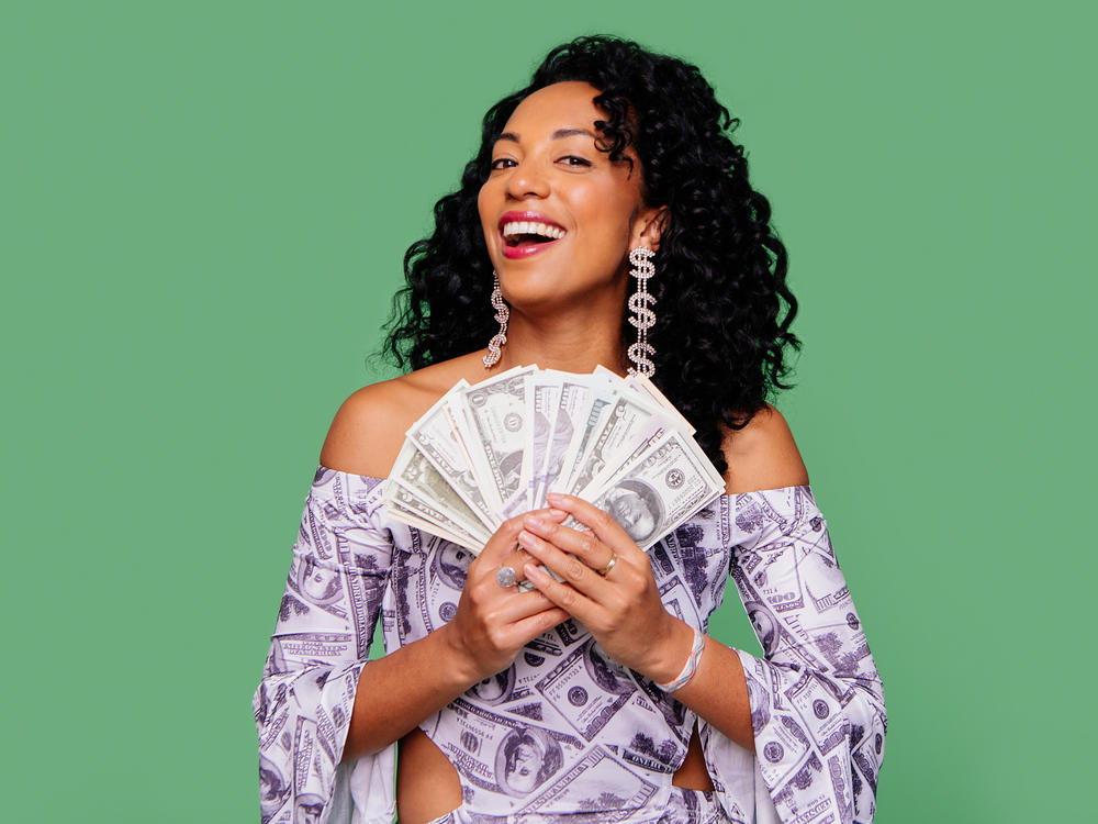 Berna Anat, author, podcaster, and financial hype woman.